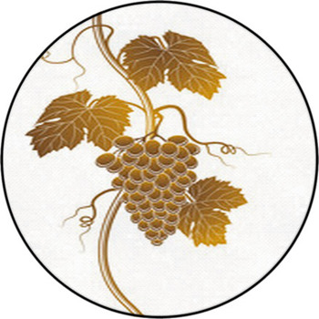 Grapes Silhouette Round Rug