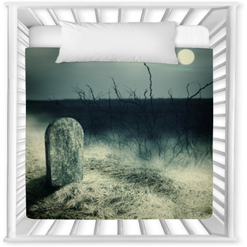 Gravestone On Old Cemetery Baby Crib Comforter