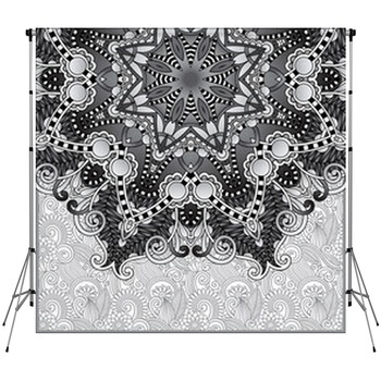 Gray Floral Backdrops