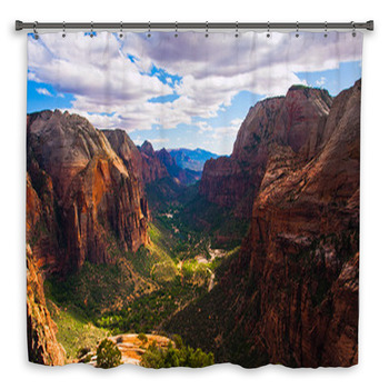 Great Landscape In Zion Custom Size Shower Curtain