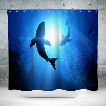 Great White Sharks Custom Size Shower Curtain
