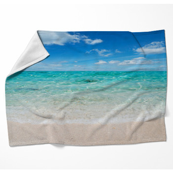 Green And Blue Woven Throw Blanket