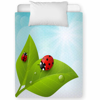 Green Leaves On Sunny Background Toddler Comforter
