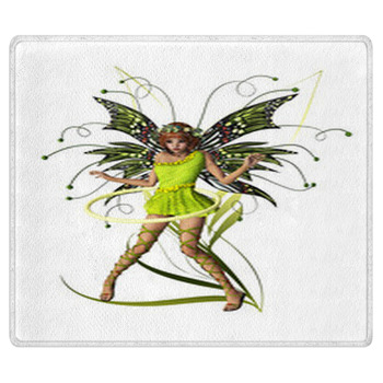 Green Pixie CA Ornament Bath Mat