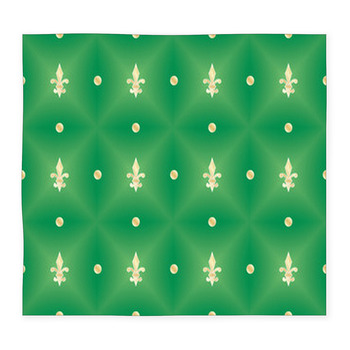 Green Seamless Pattern With Royal Custom Size Floor Mat