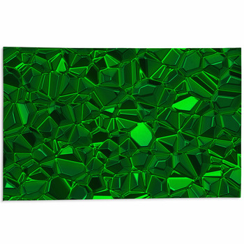 Green Shining Emerald Crystal Background Area Rug