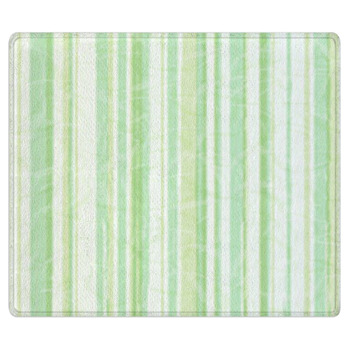 Green striped paper background Bath Mat