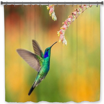 Green Violetear Hovering Next  Custom Size Shower Curtain