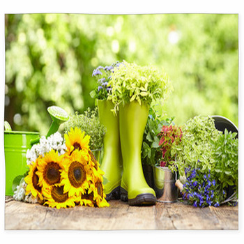 Greenery Outdoor Gardening Tools Custom Size Floor Mat