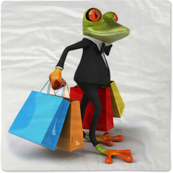 Grenouille Et Smoking Baby Blanket