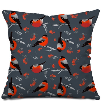 Grey And Red Pillows
