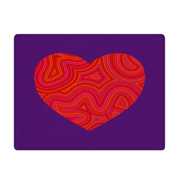 Groovy Heart Bath Mat