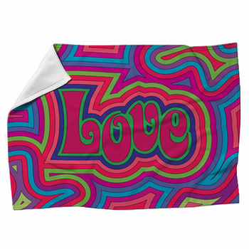 Groovy Love Fleece Blanket