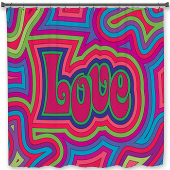 Groovy Love Shower Curtain
