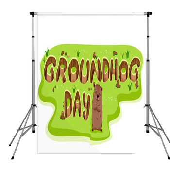 Groundhog Burrow Pole Pocket Backdrop