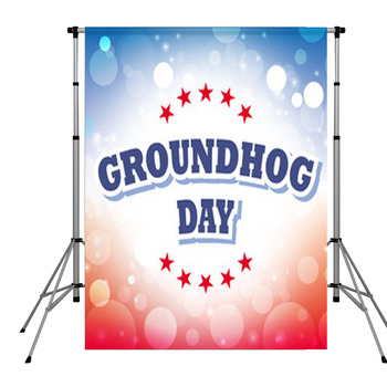 Groundhog Day Pole Pocket Backdrop