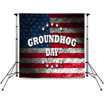 Groundhog Day Pole Pocket Backdrop