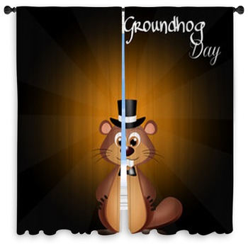 Groundhog Day Window Curtains