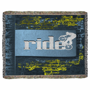 Grunge Abstract Design Vector Woven Throw Blanket