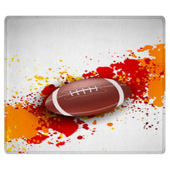 Grunge Background With Ball Area Rug