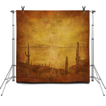 Grunge Background With Wild West Fleece Backdrop