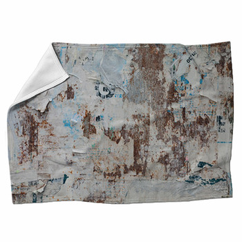 Grunge Ripped Poster Background Fleece Blanket