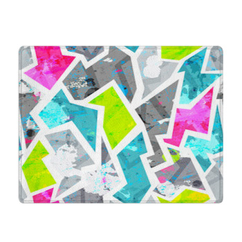 Grunge Seamless Pattern With Blots Effect Bath Mat