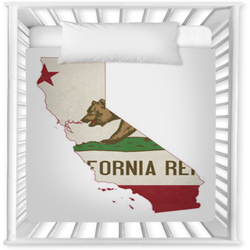Grunge State Of Illinois Flag Map Baby Crib Comforter