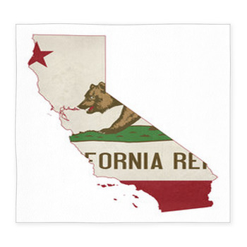 Grunge State Of Illinois Flag Map Custom Size Floor Mat