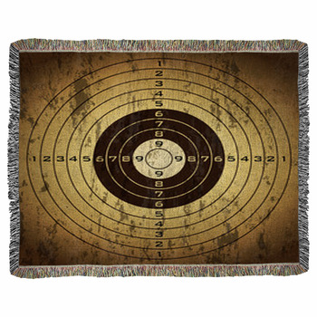 Grunge Target Woven Throw Blanket