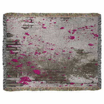 Grunge Wall Woven Throw Blanket