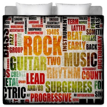 Music Comforters Duvets Sheets Sets Personalized