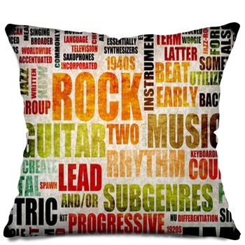 Music throw pillows cheap