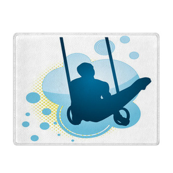 Gymnastic Rings Bath Mat