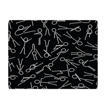 Gymnastic Warm Up Poses Pattern Eps10 Bath Mat