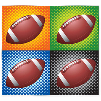 Halftone Footballs Custom Size Floor Mat