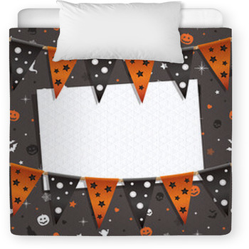 Halloween Card Decoration Toddler Duvet