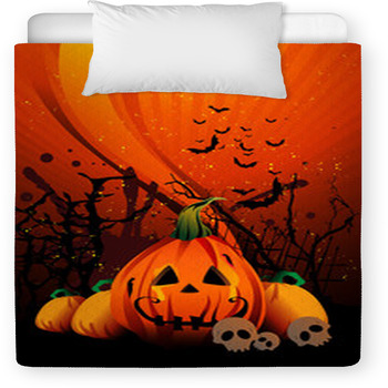 Halloween Pumpkin Vector Toddler Duvet