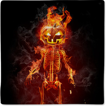 Halloween - Series Of Fiery Illustrations Baby Blanket