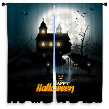 Halloween Window Curtains