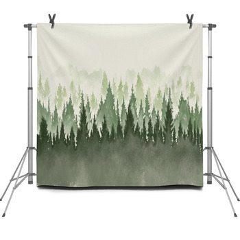 Hand Drawn Watercolor Painting Of Fleece Backdrop
