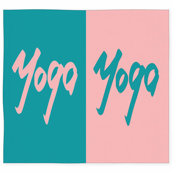 Hand Lettering Yoga Custom Size Floor Mat