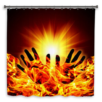 Hand Silhouette Shower Curtain