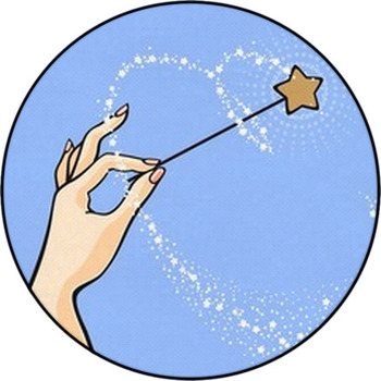 Hand With A Magic Wand Round Rug