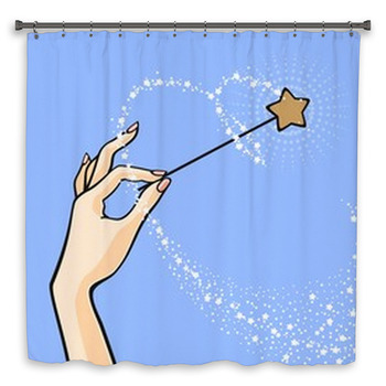 Hand With A Magic Wand Shower Curtain