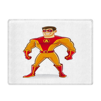 Handsome Superhero Bath Mat