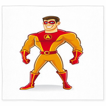 Handsome Superhero Custom Size Floor Mat