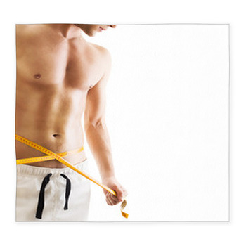 Hansome Young Man With Measuring Custom Size Floor Mat