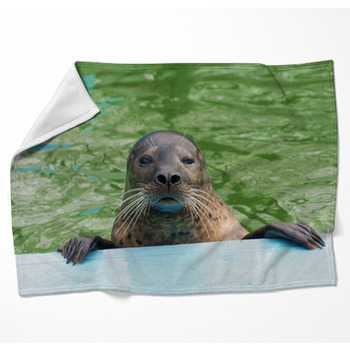 Harbor Seal (Phoca Vitulina) Fleece Blanket
