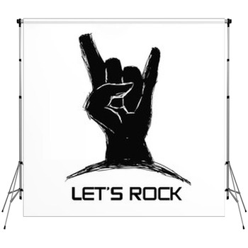Hard Rock Design Fleece Backdrop